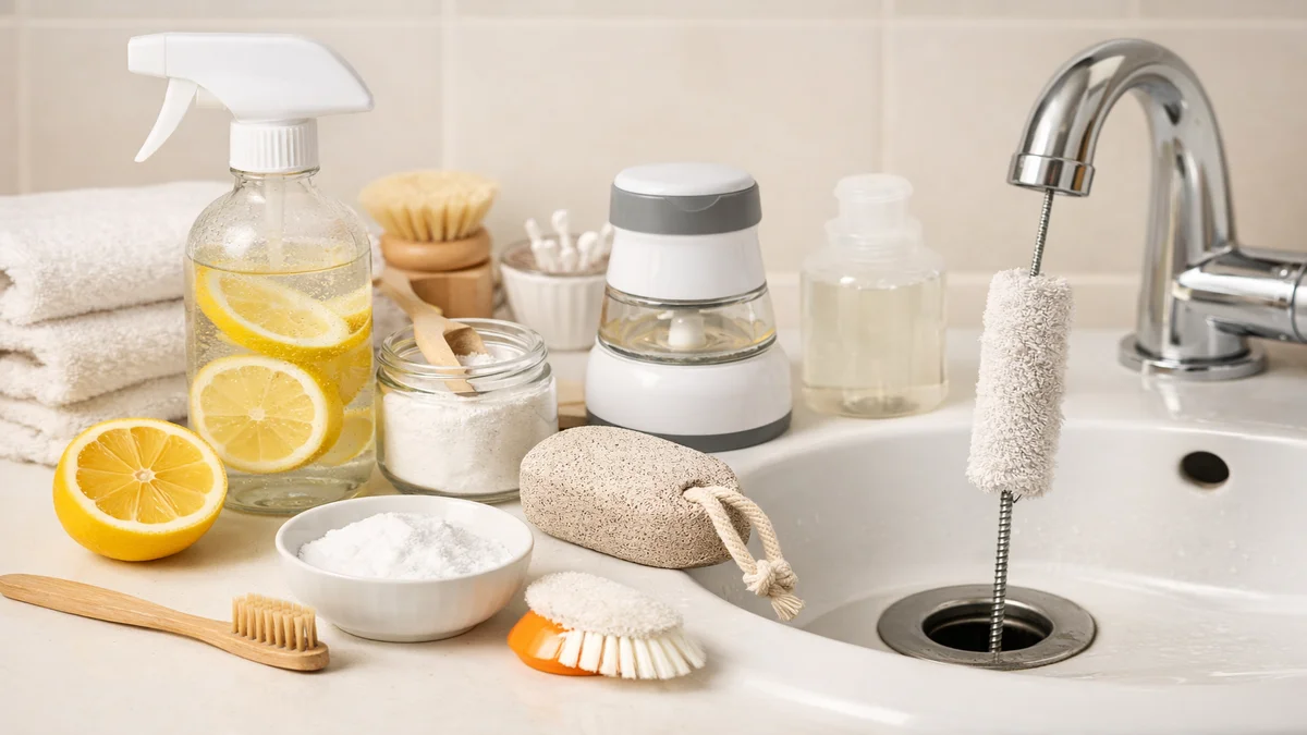 bathroom cleaning hacks - professional product photography