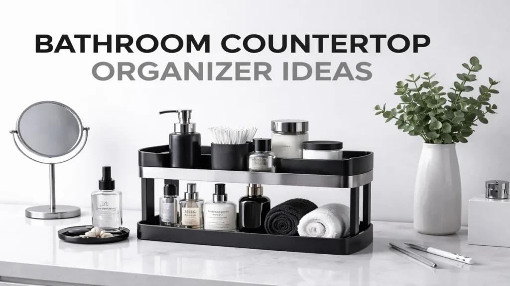 bathroom countertop organizer ideas real bathroom setup