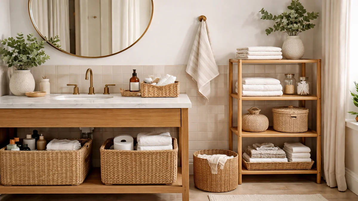 bathroom organization ideas - professional product photography