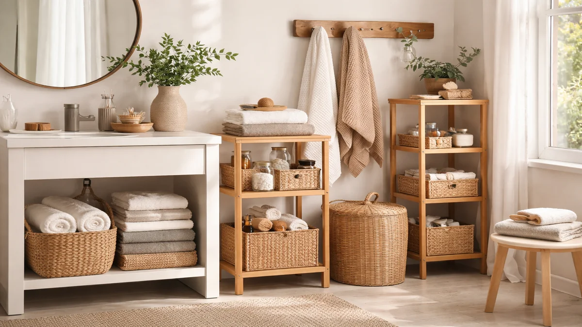 bathroom organization ideas - professional product photography