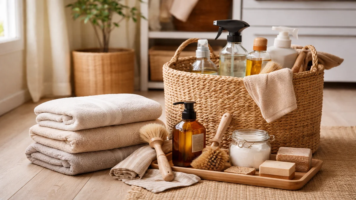 cleaning supplies to declutter - professional product photography