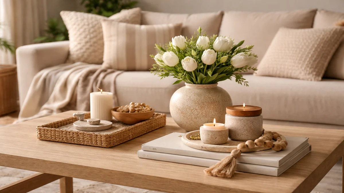 coffee table decor ideas - professional product photography