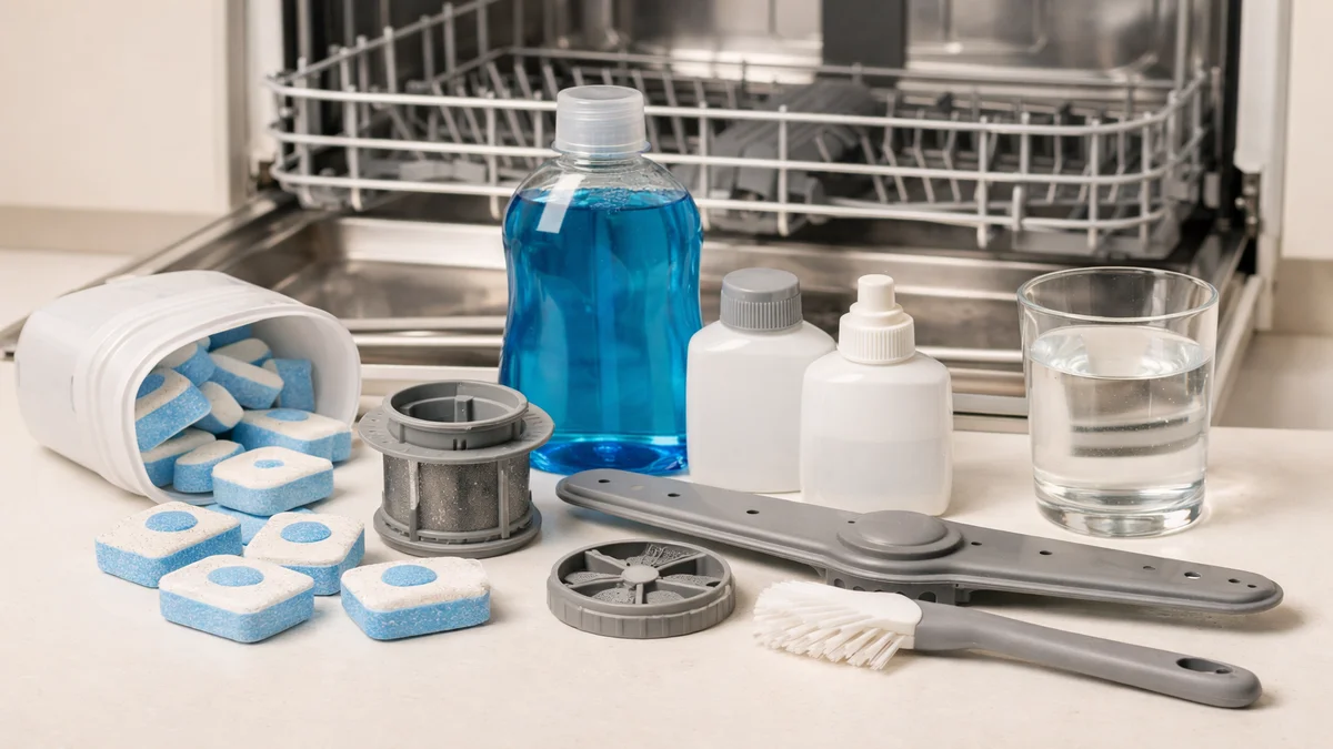 dishwasher cleaning and maintenance - professional product photography