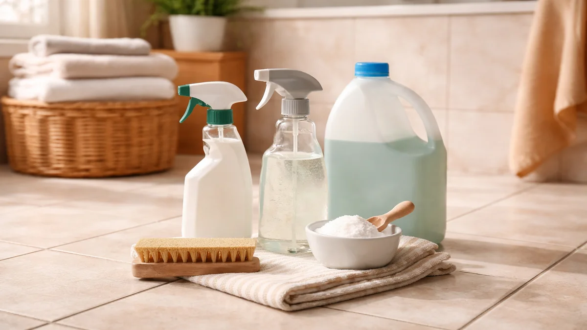 grout cleaning solutions - professional product photography