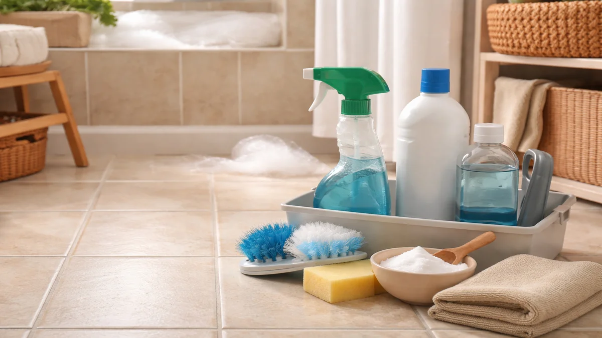 grout cleaning solutions - professional product photography