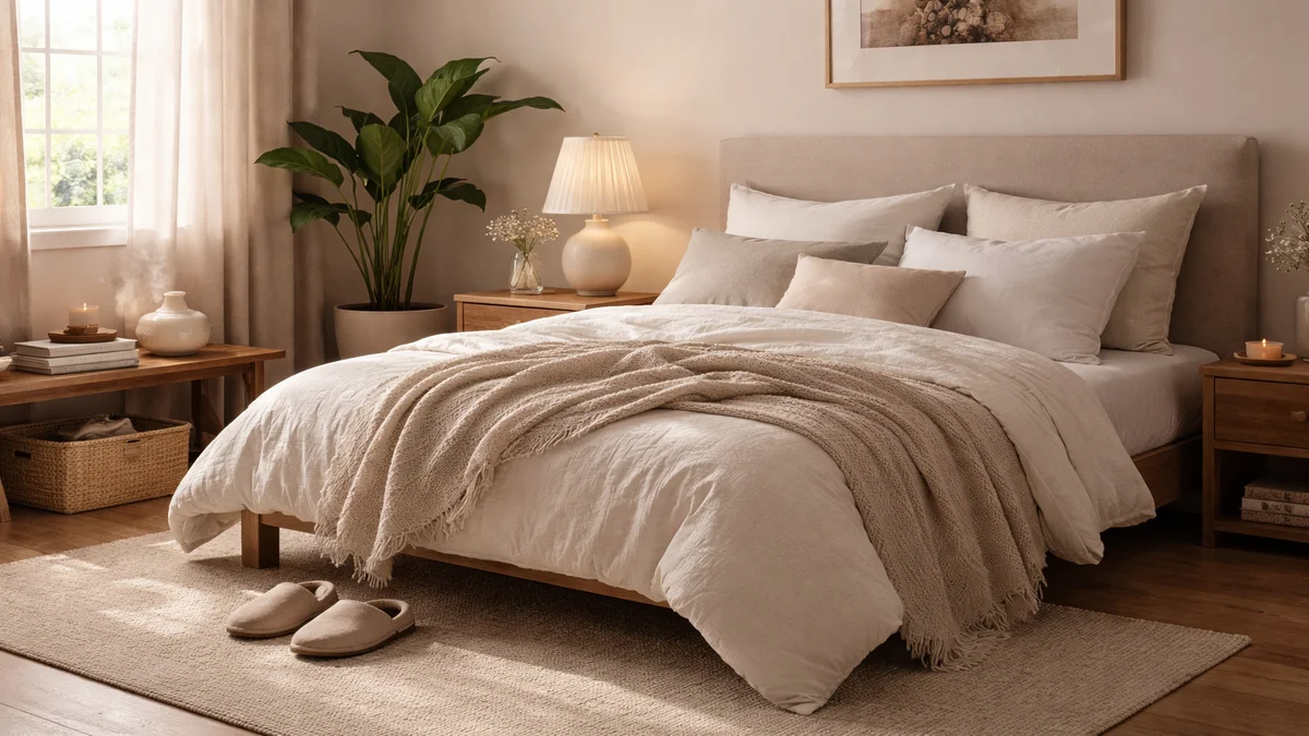 how to decorate bedroom for better sleep - professional product photography