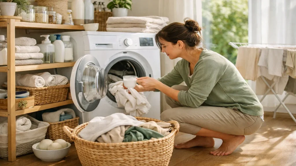 how to do laundry correctly - lifestyle photo in real-world setting