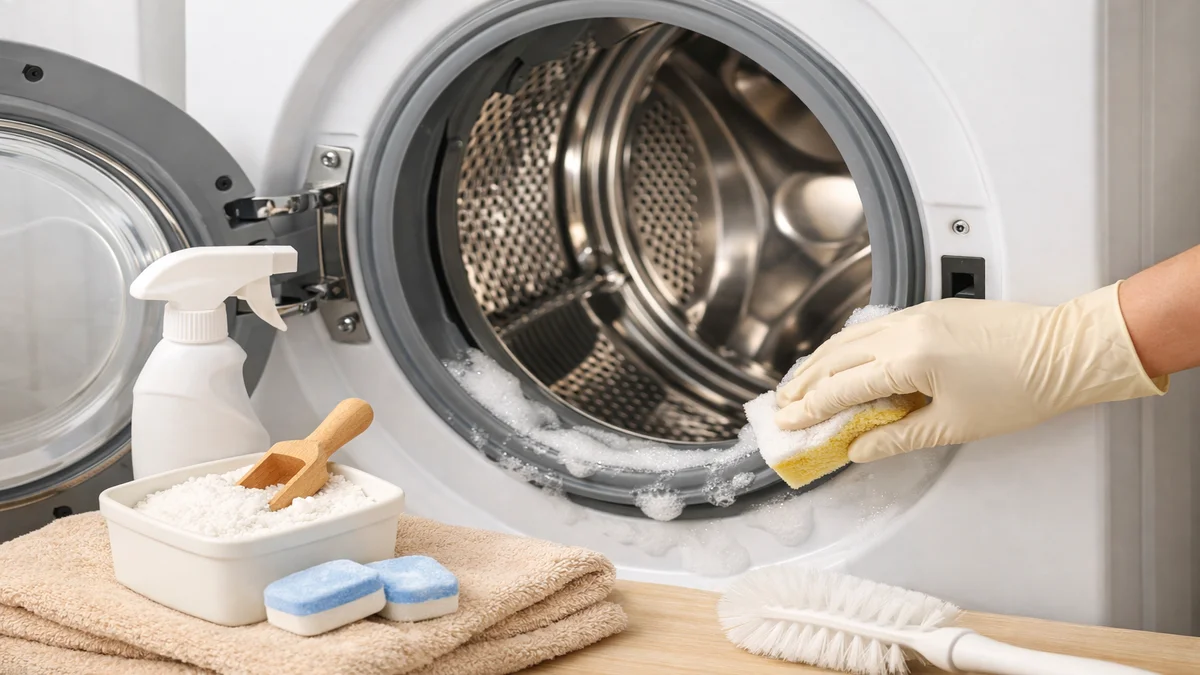 washing machine cleaning - professional product photography