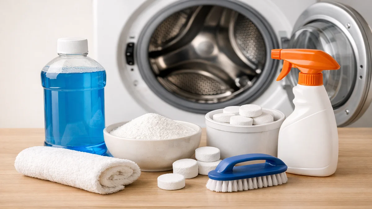 washing machine cleaning - professional product photography