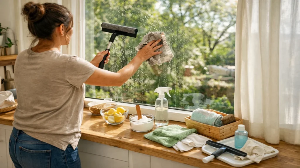 window cleaning tricks - lifestyle photo in real-world setting